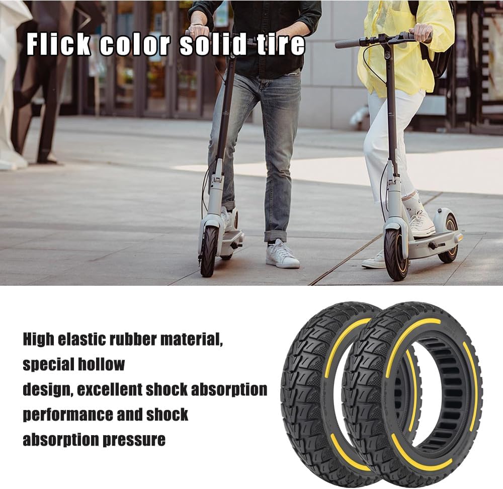 60/70-6,5 Vollgummireifen 10 Zoll Solide Reifen für Xiaomi 5/5 Pro/5 Max,für Ninebot Max G30/Max G30