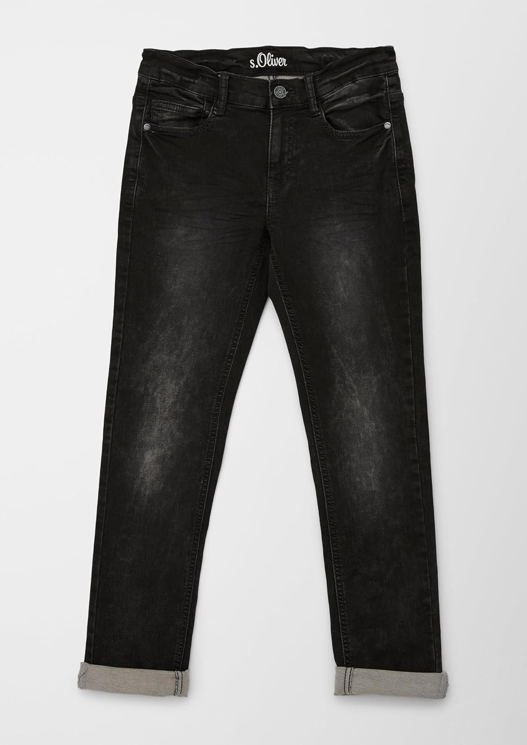s.Oliver Jungen Regular: Denim im Used Look 146 Slim Blau 58z2, 146 Slim Blau 58z2