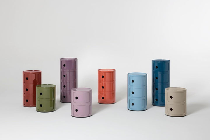 Kartell Componibili, Container 2-fächer, Malve 2-fächer Malve, 2-fächer Malve
