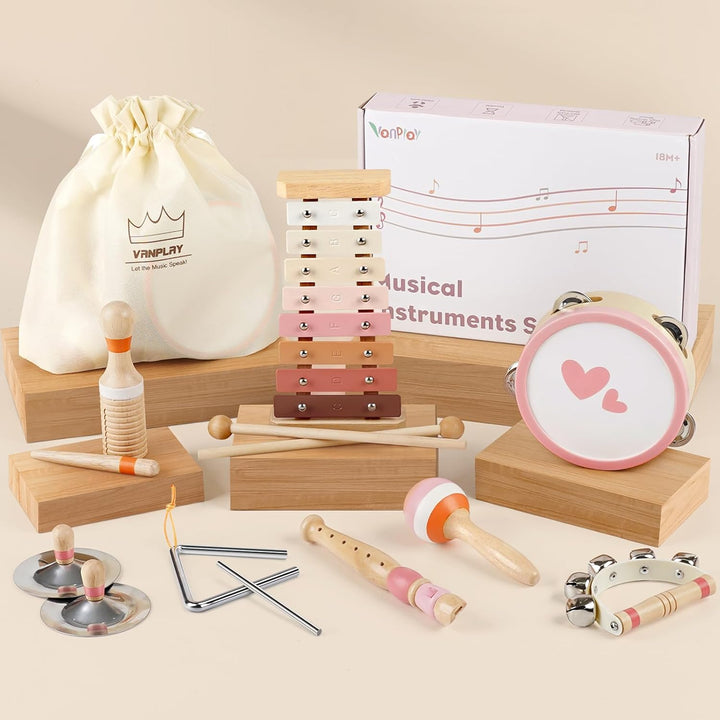 Musikinstrumente Kinder ab 3 Jahre Xylophon Trommel Schlagzeug Kinderspielzeug Musikinstrumente Spie