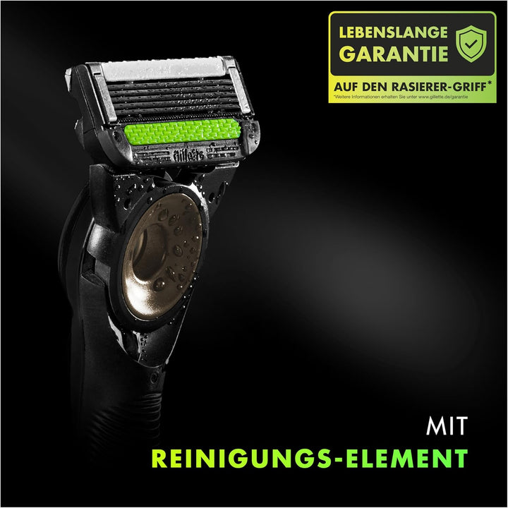 Gillette Labs Nassrasierer Herren, Rasierer mit Reinigungs-Element + Reise-Etui zur Aufbewahrung für