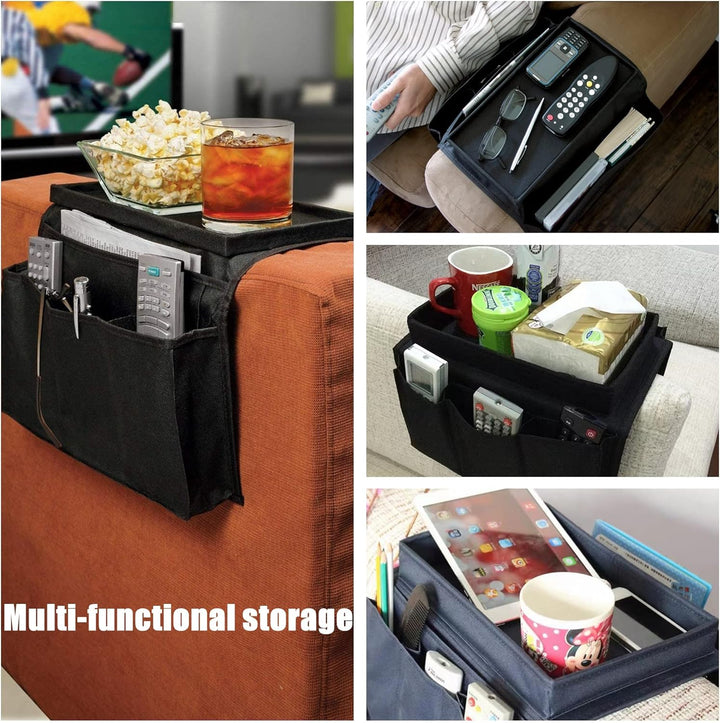 Benemall Sofa Armrest Organiser Sofa Bag mit Cup Holder No-Slip Sofa Armlehne Veranstalter Couch Fer
