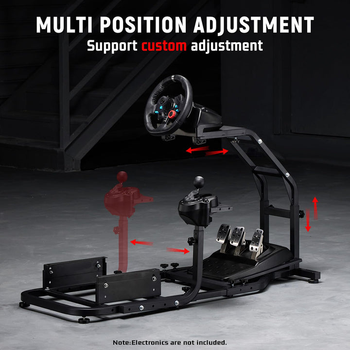 Dardoo Racing Simulator Cockpit Einstellbar Passend für Logitech G27 G29 G920 G923, Thrustmaster T30