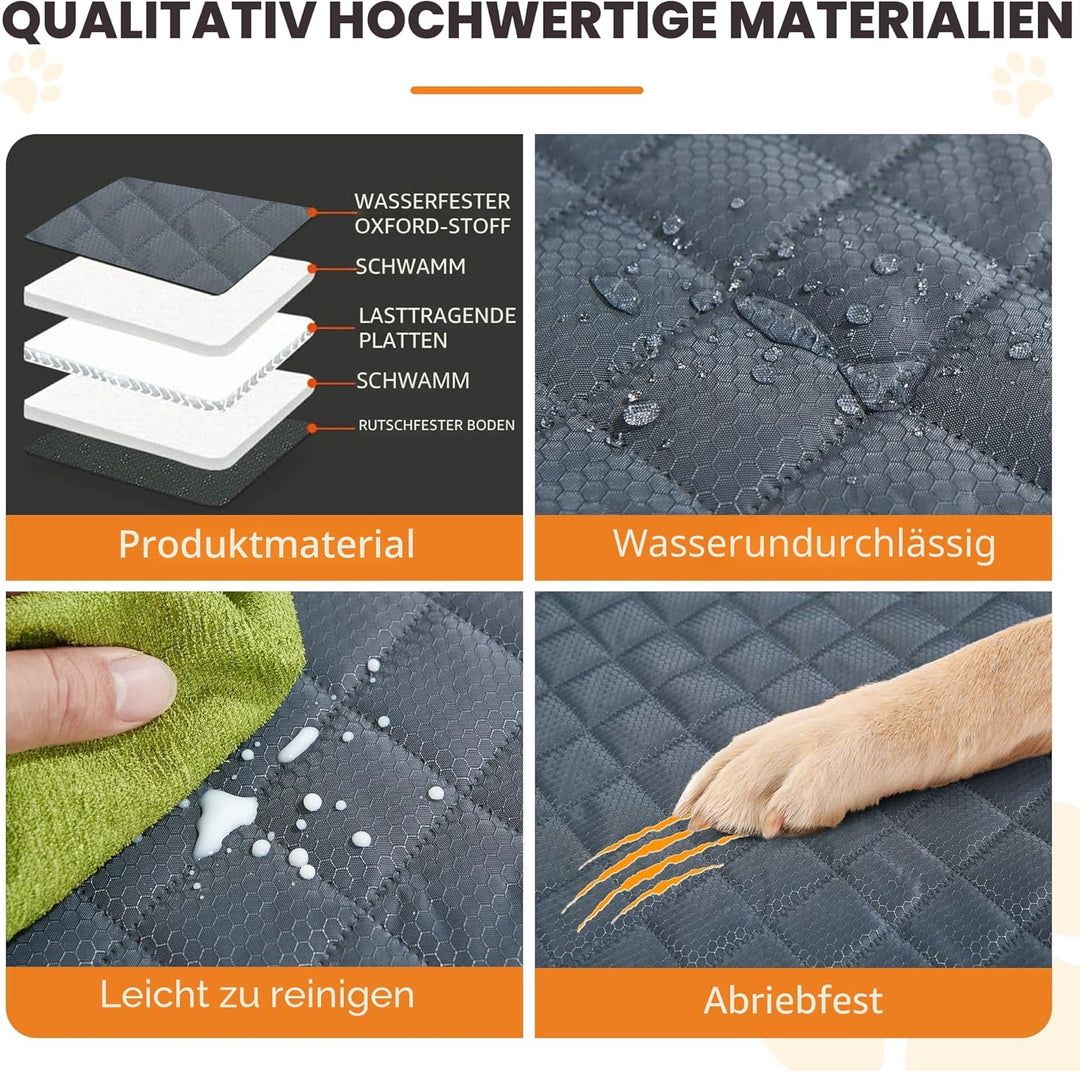 ANOSOSPECIAL Rücksitzverlängerung, Hunde-Autositzbezug, wasserdichte Haustier-Hängematte, Reisebett,