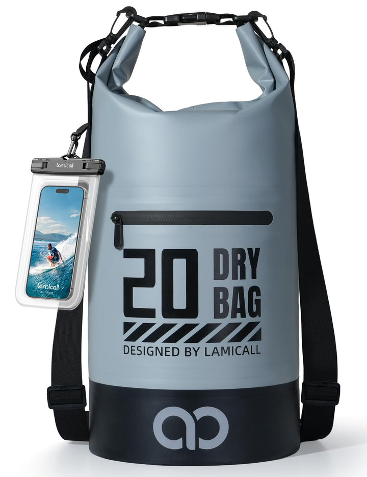 Lamicall Dry Bag, wasserdichte Tasche - [Robust & Kratzfest] 5L/10L/20L/30L/40L Rucksack Wasserdicht