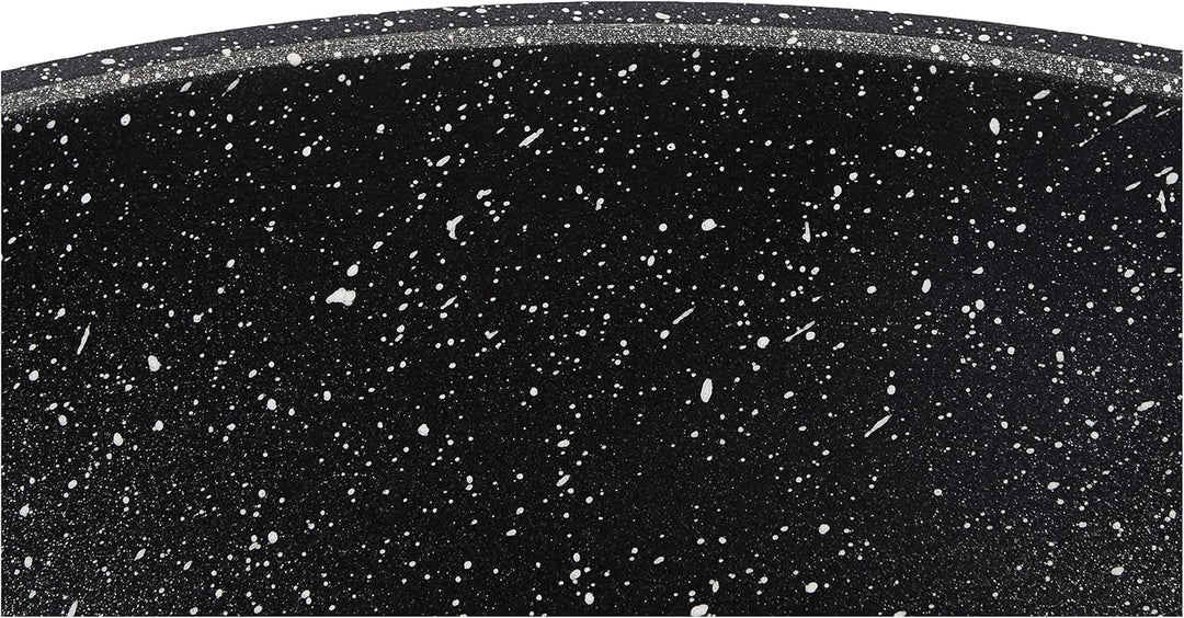 Kamberg – 0008040 – Kochtopf 24 cm – Aluminiumguss – Beschichtung in Steinoptik – Mit Glasdeckel – F