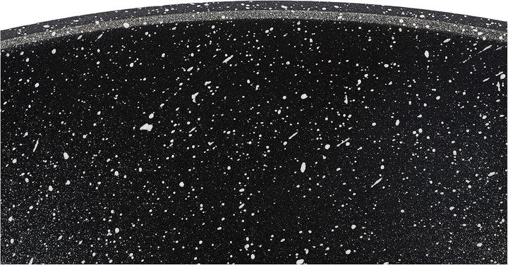 Kamberg – 0008040 – Kochtopf 24 cm – Aluminiumguss – Beschichtung in Steinoptik – Mit Glasdeckel – F