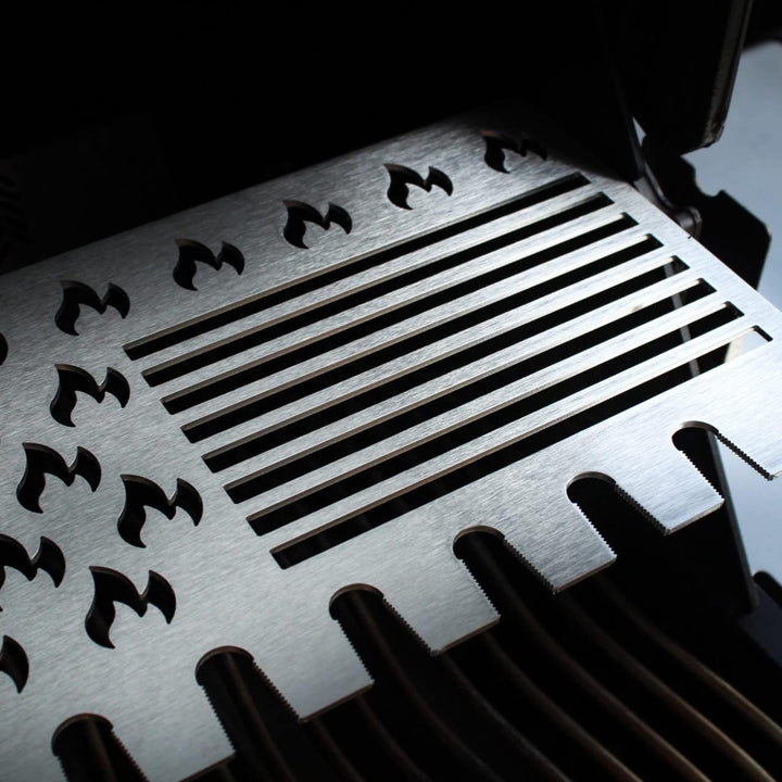 Grillrost.com Das Original Edelstahl Multistation | Warmhalterost für Napoleon Prestige 500 | mit Dr