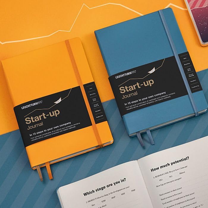 LEUCHTTURM1917 363843 Start-up Journal, Hardcover, 294 nummerierte Seiten, Englisch, Rising Sun Engl
