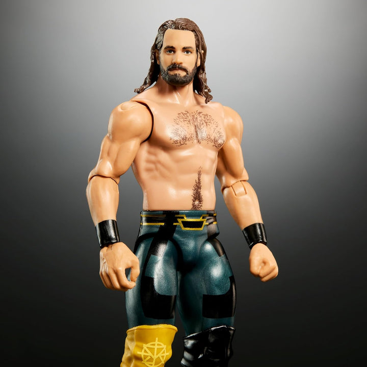 Mattel WWE Top Picks Actionfiguren, 15,2 cm grosse Seth Rollins zum Sammeln, mit 10 Gelenkpunkten un