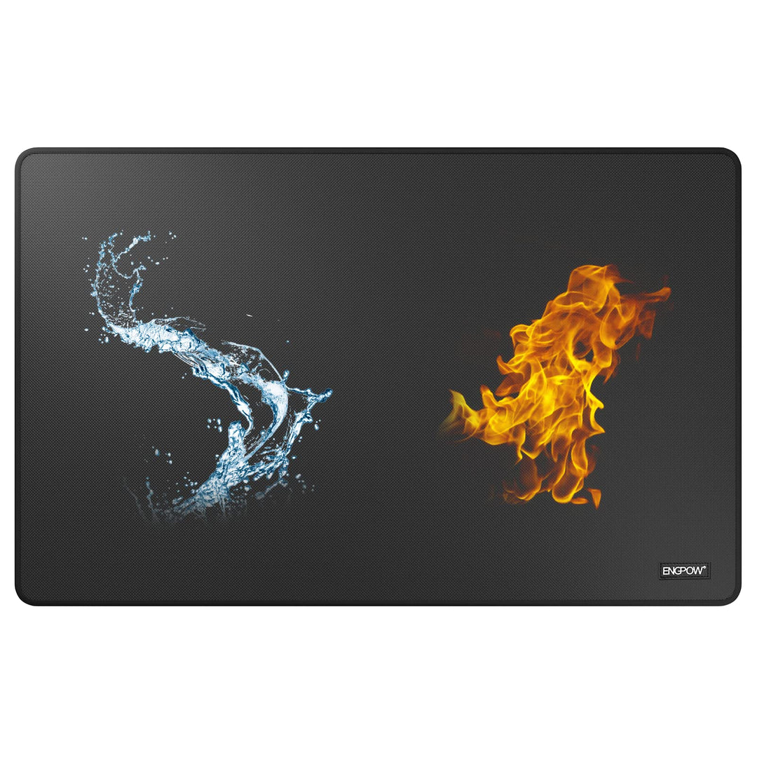 Feuerfeste Unterlage Kamin Matte Hitzeschutzmatte 120 x 80 cm Halbrunde Feuerfeste Matte für Holzofe