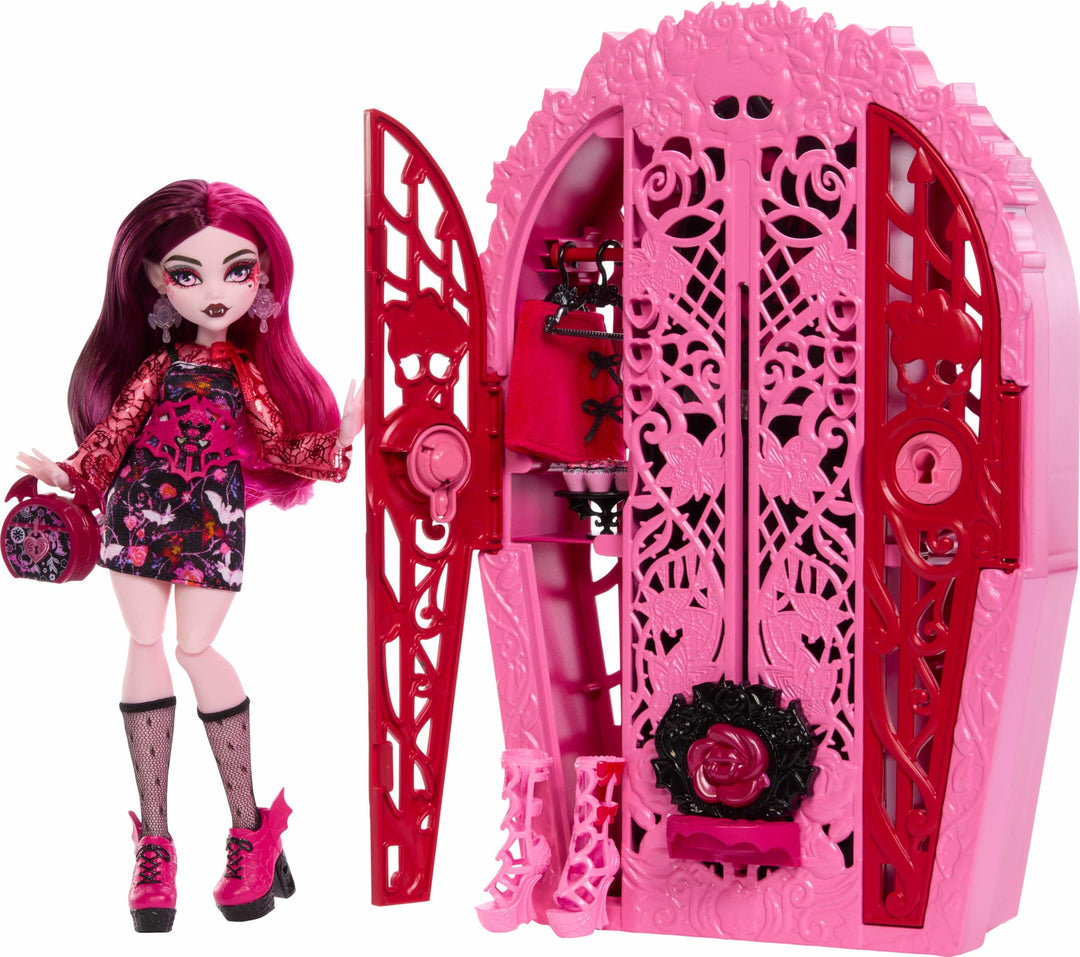 Monster High Skulltimate Secrets Set aus Puppe und Zubehör, Garden Mysteries Draculaura mit zauberha