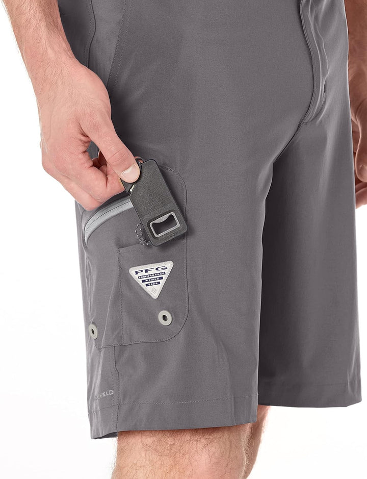 Columbia Herren Terminal Tackle Wander-Shorts, 30W x 10L City Grey/Cool Grey