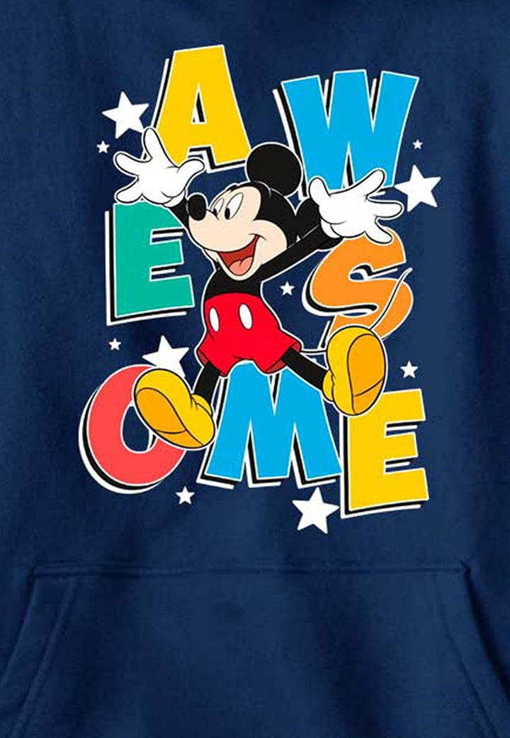 Disney Jungen Klassischer Hoodie Von Mickey Awesome Jumps, Heather Navy, S