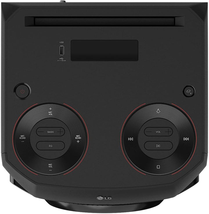 LG XBOOM RNC2, 1-Wege-Soundsystem mit 2 Lautsprechern (Dolby Audio, Karaoke- & DJ-Funktionen, Beleuc