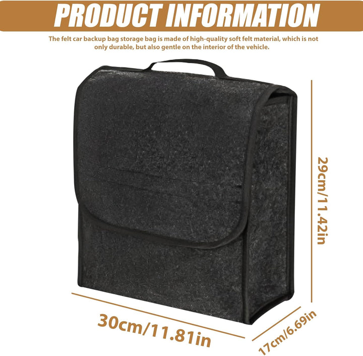 Auto Kofferraumtasche Organizer aus Filz: 30 x 17 x 29cm Auto Kofferraum Organizer, Vliesstoff Koffe