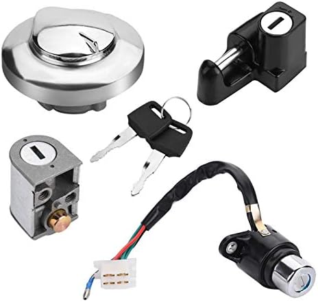 Yosoo Motorrad Tankdeckelschloss, Motorrad Zündschloss Tankdeckel Sitzschlossschlüssel für CMX250 19