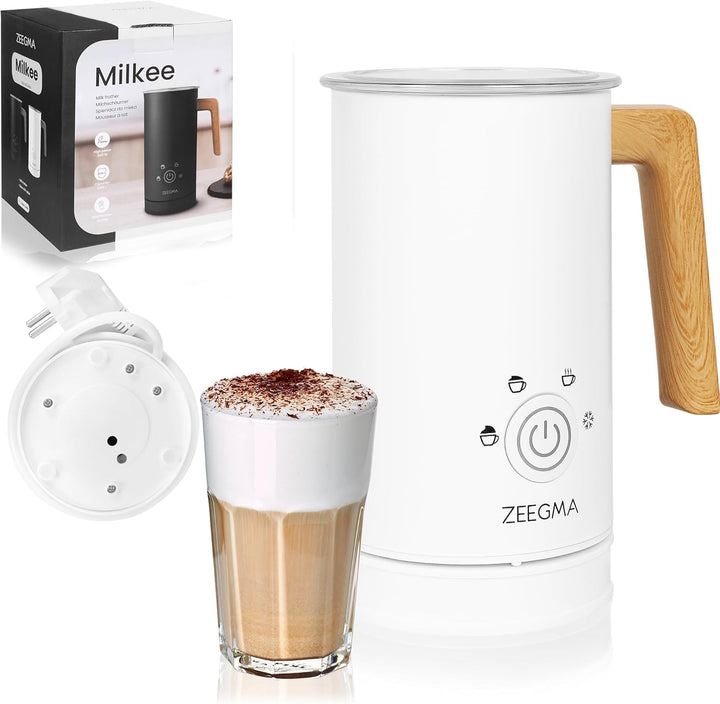ZEEGMA MILKEE Milchaufschäumer Leistung 500 W Kapazität 650 ml Aufschäumen von warmer und kalter Mil