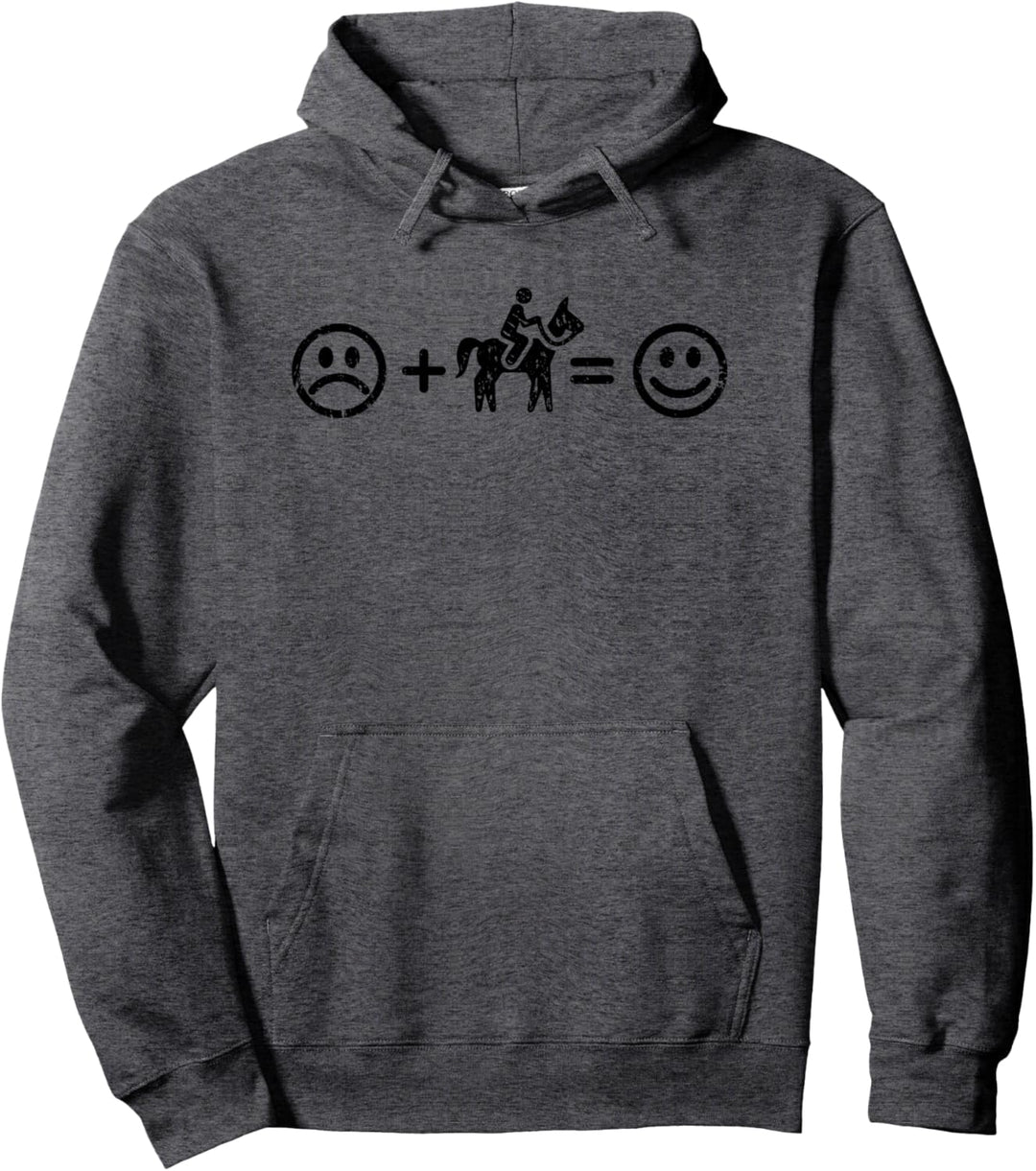 Reiten macht glücklich Lustiges Reitsport Geschenk Reiter-in Pullover Hoodie