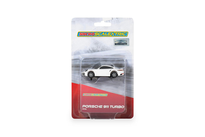 Porsche 911 Turbo Slotcar, weiss