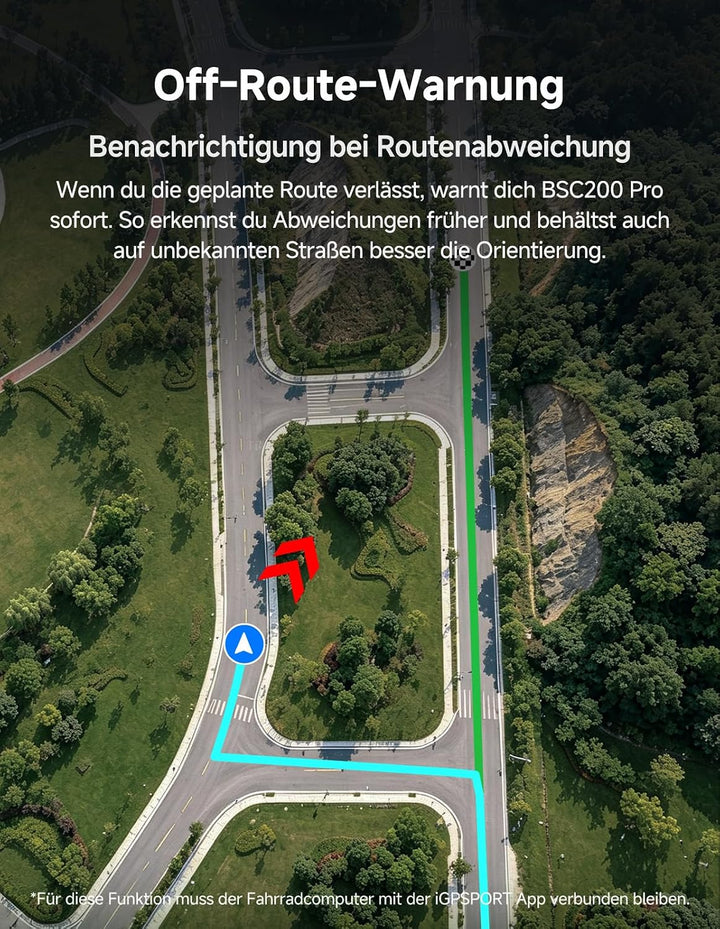 iGPSPORT BSC200 Pro GPS Fahrradcomputer mit 3-Zoll-Farb-Touchscreen