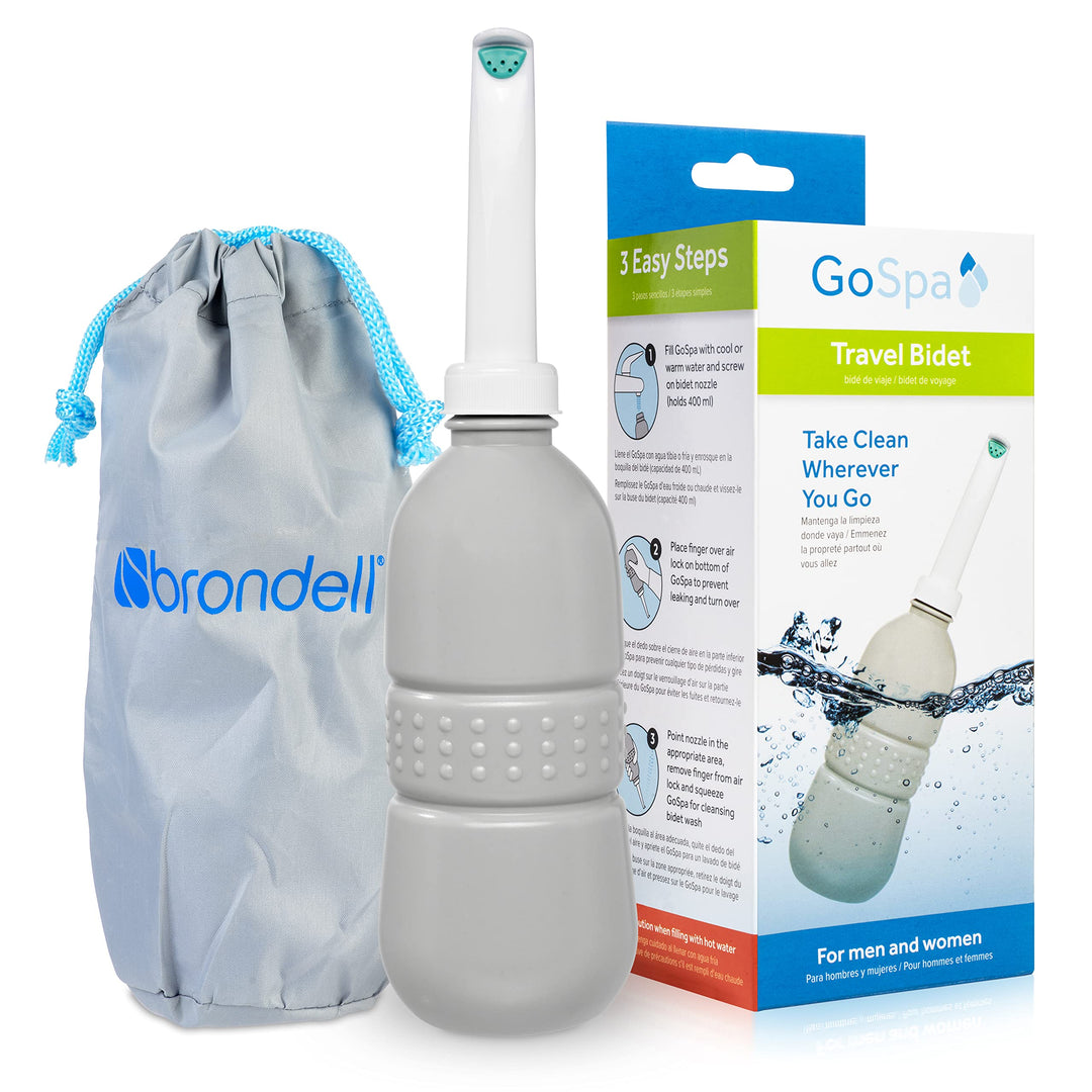 Brondell GoSpa Essential Tragbares Bidet für den täglichen Gebrauch, Camping, Wandern und Outdoor-Ak