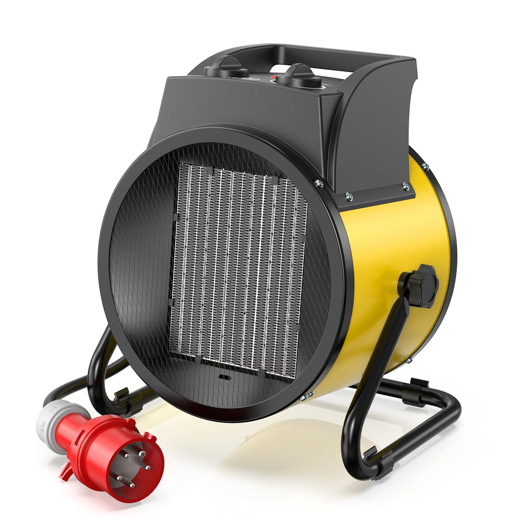 Heizlüfter 5000 Watt Keramik Heizstrahler Elektroheizer Bauheizer Bautrockner mit Thermostat Heizger