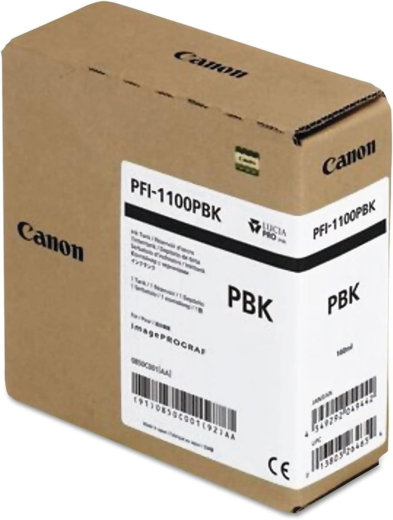 CANON PFI-1100 Tinte Foto schwarz Standardkapazität 160ml 1er-Pack iPF Pro2000/4000/4000S/6000S, Fot