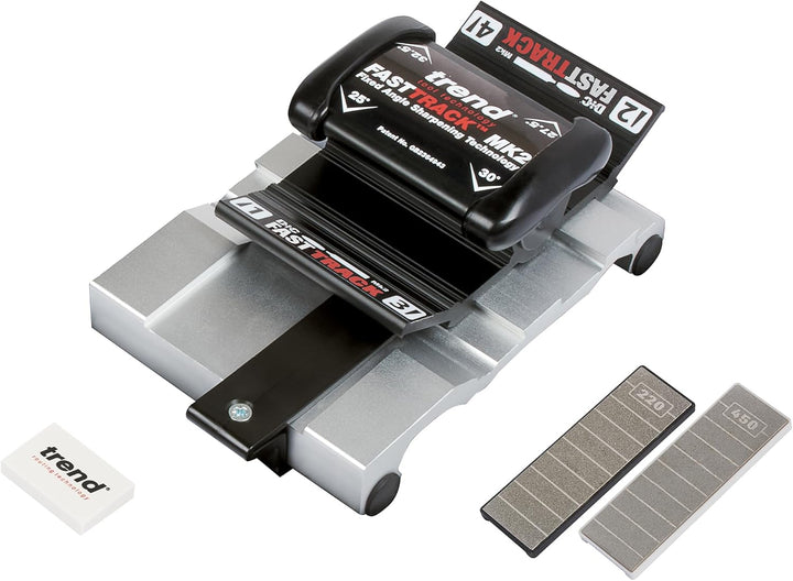 Trend Fast Track MK2 Schärfer, Ideal für alle Meissel und Hobeleisen von 3 mm bis 65 mm Breite, Diam