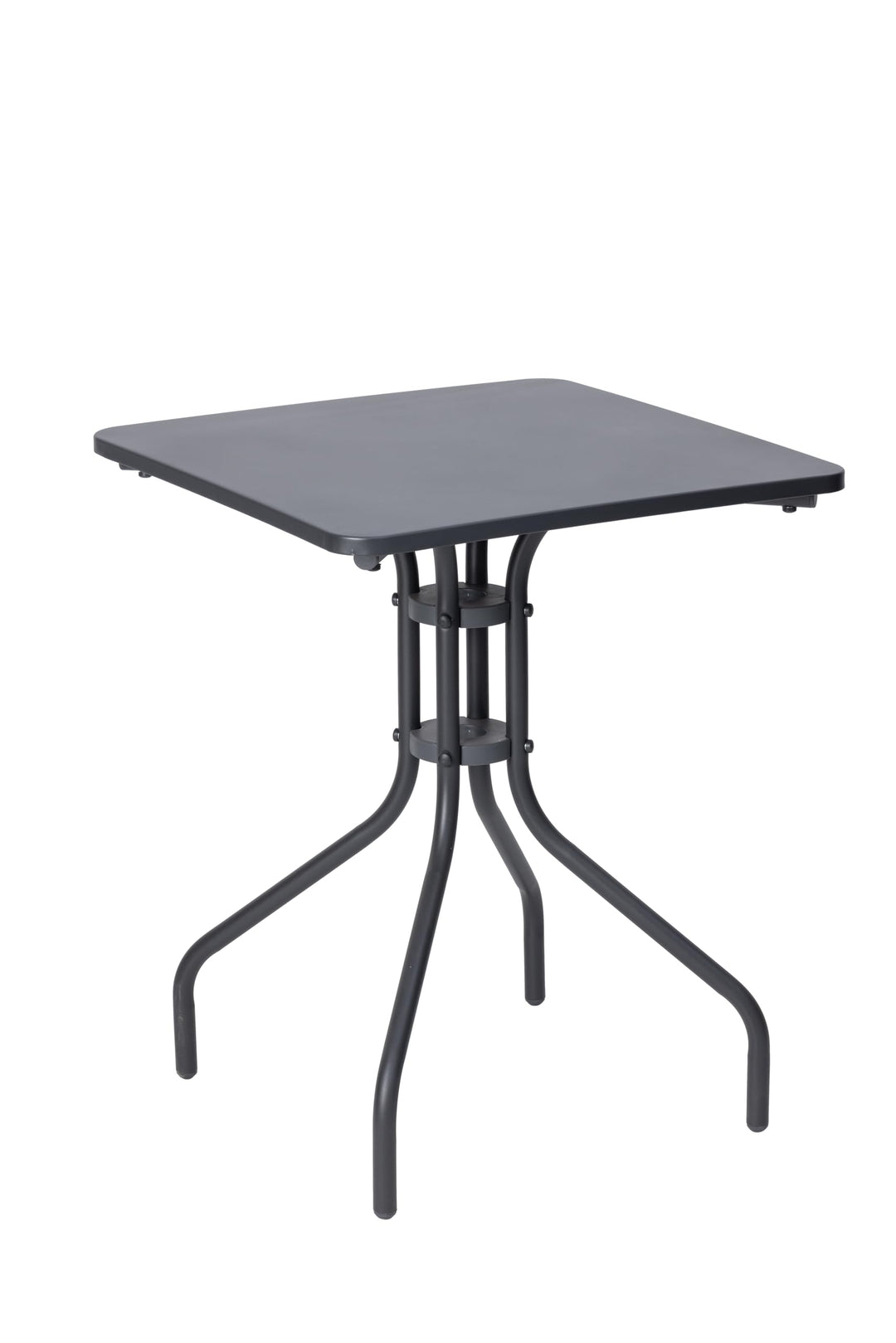 aro Bistrotisch, Stahl, 60 x 60 cm, quadratisch, dunkelgrau