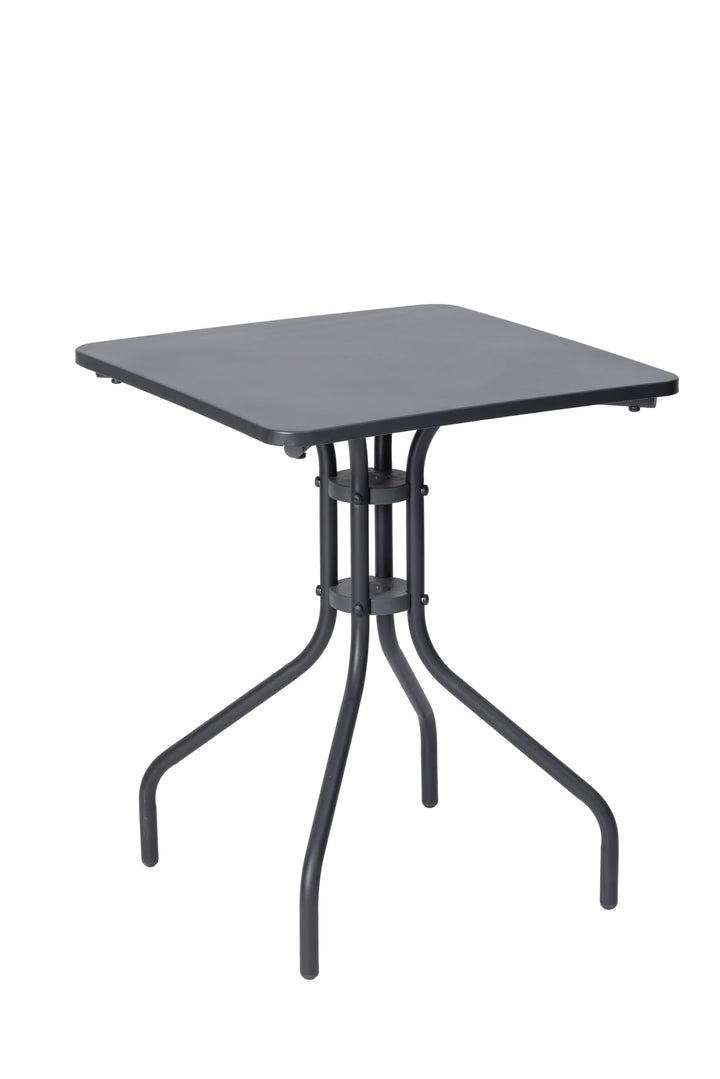 aro Bistrotisch, Stahl, 60 x 60 cm, quadratisch, dunkelgrau
