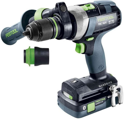 Festool Akku-Bohrschrauber TDC 18/4 5,0/4,0 I-Plus QUADRIVE (mit Akkupacks, Schnellladegerät, Werkze