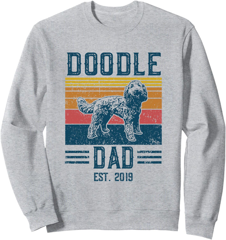 Lustige Vintage Doodle Dad Est. 2019 - Doodle & Goldendoodle Sweatshirt
