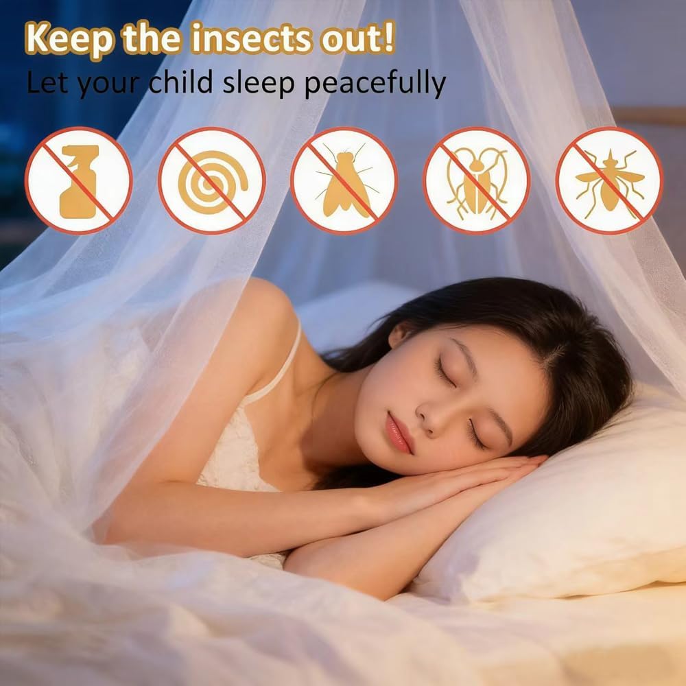 Moskitonetz, Moskitonetz Bett für Doppelbett Einzelbett, Moskitonetz Reise, Feinmaschig und langlebi