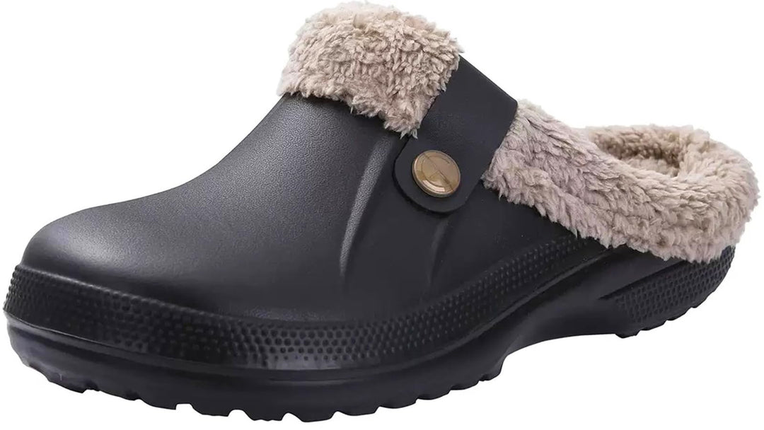 Kinengxi Clogs Hausschuhe Gefüttert Damen Herren Warm Winter Gartenschuhe Wasserdicht Wärme Gartencl