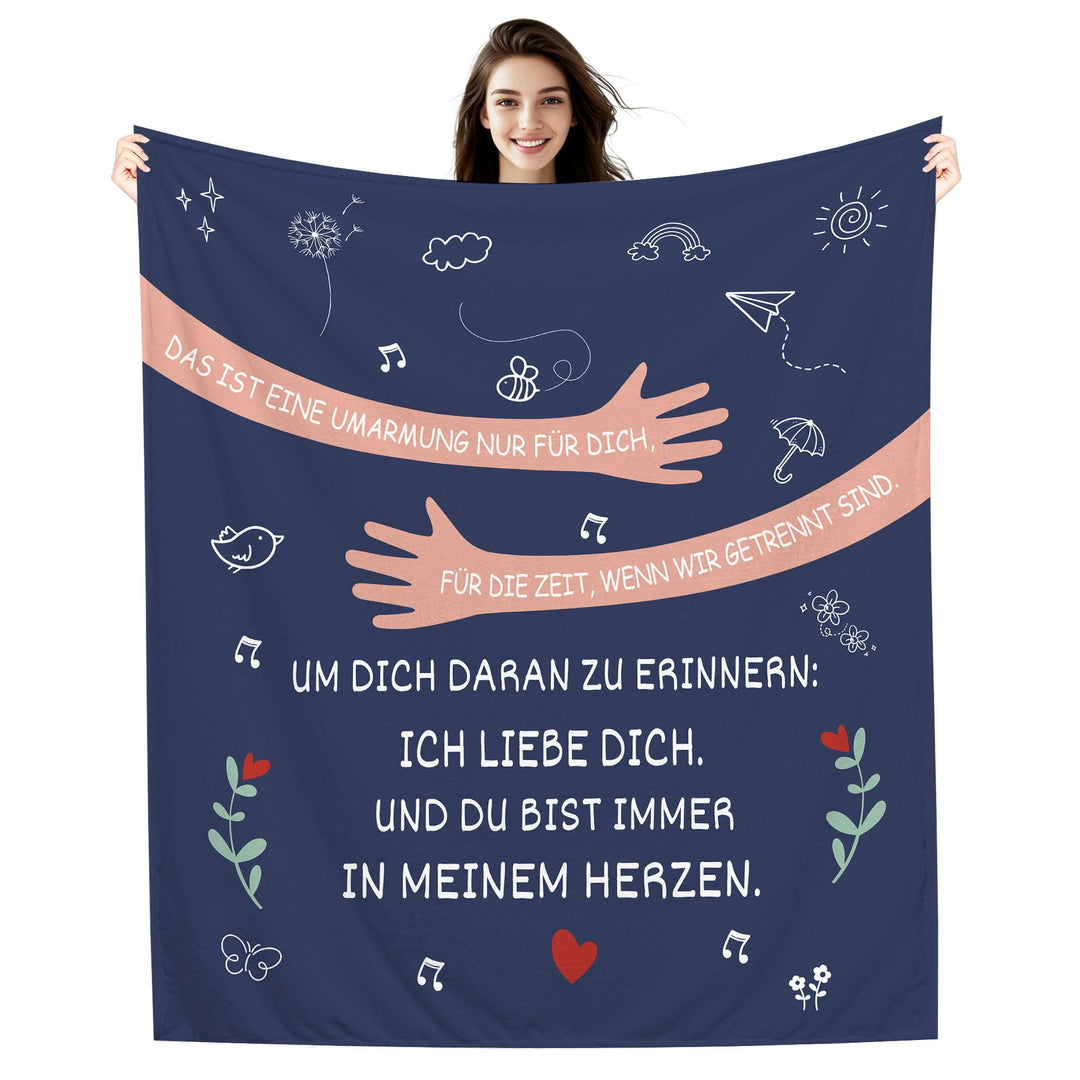 Amorea Das ist eine Umarmung nur für Dich für die Zeit wenn wir getrennt sind Um Dich daran zu erinn