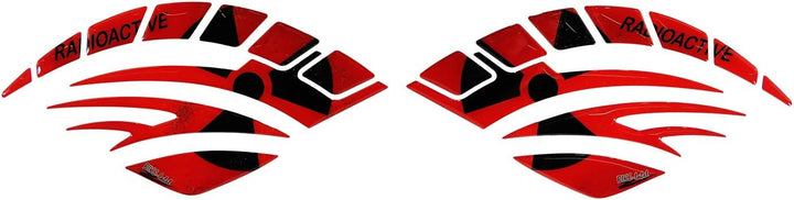 BIKE-label Seitentank Tankpad Motorrad Aufkleber Radioaktiv kompatibel für Honda 810076