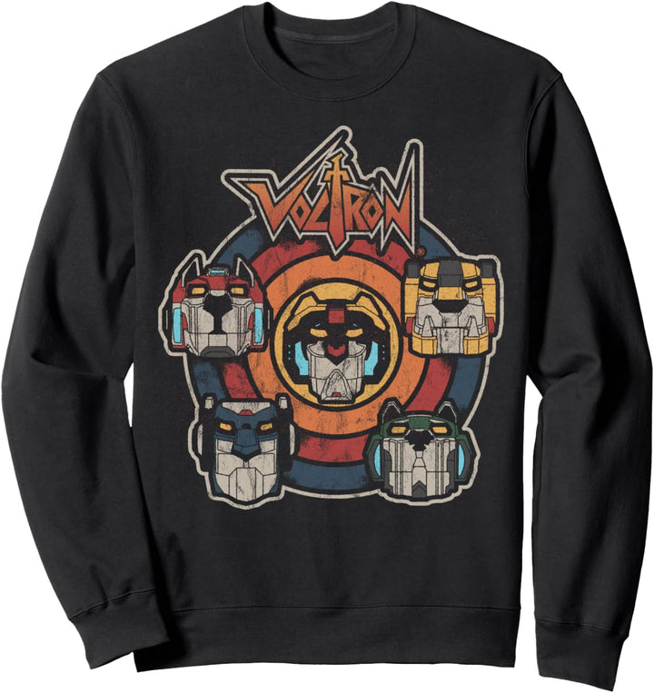 Voltron Defender Of The Universe Retro Lion Circle Sweatshirt