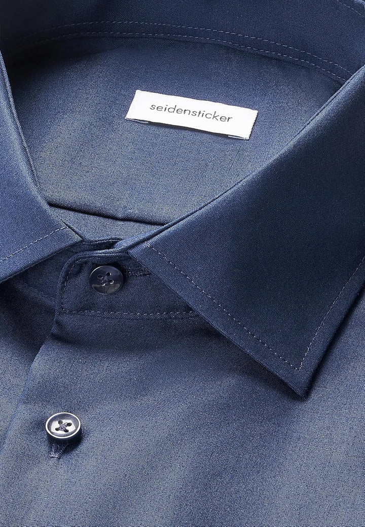 Seidensticker Herren Men Regular Shortsleeve Businesshemd 38 Dunkelblau(001001), 38 Dunkelblau(00100