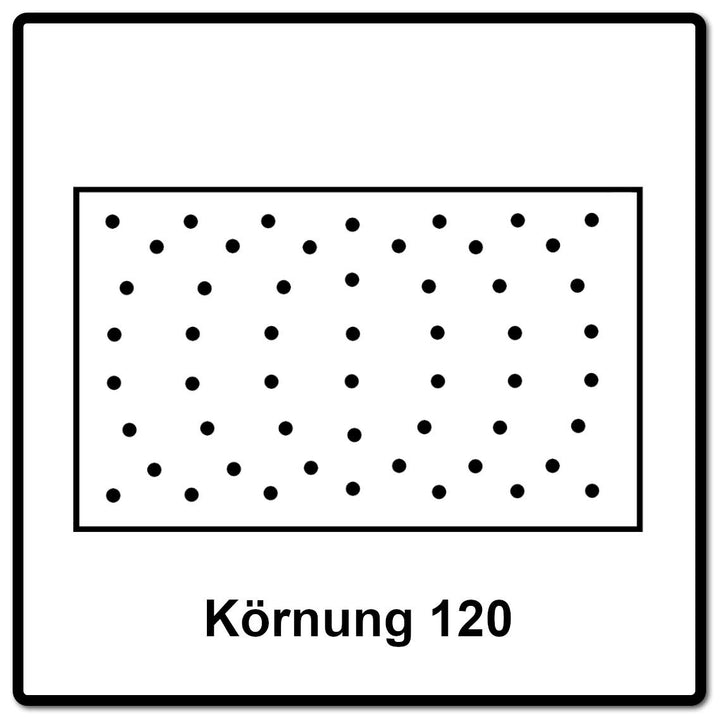 Mirka Iridium Premium-Schleifpapier 81x133mm Klett 54-Loch, Korn 120, 100 Stk / Zum Schleifen von La