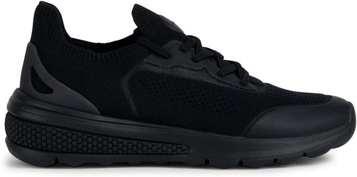Geox Damen D Spherica Actif Sneaker 35 EU Schwarz, 35 EU Schwarz