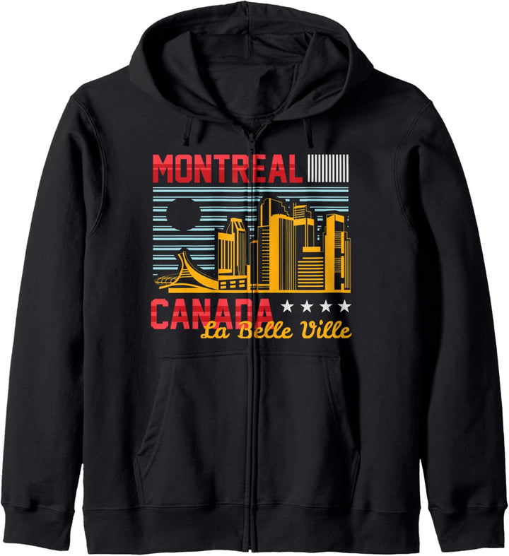 Montreal Quebec Kanada City Skyline Reisende Urban City Kapuzenjacke