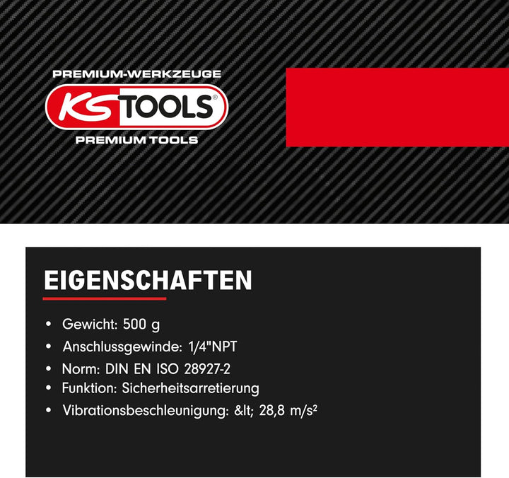 KS Tools Mini Karosseriesäge Druckluft SlimPOWER 515.5545 170mm I Druckluftsäge mit Geschwindigkeits