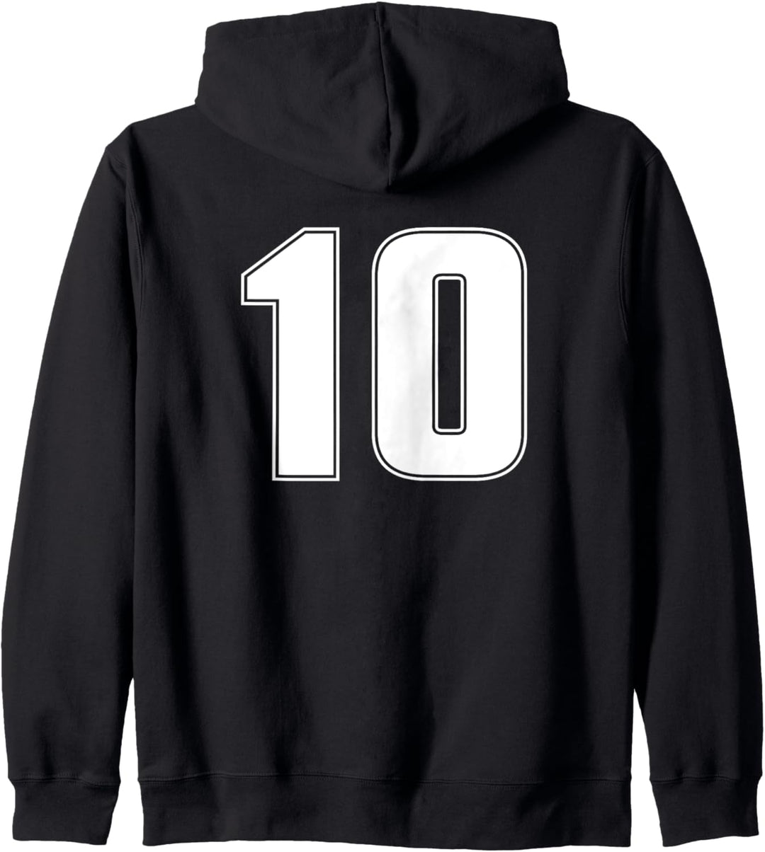Sporttrikot Nummer 10 10 Jahre Nr. 10 vorne und hinten Kapuzenjacke