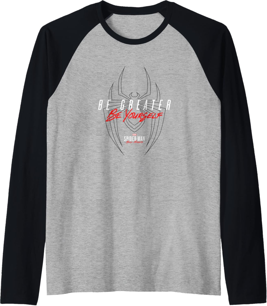 Marvel Spider-Man: Miles Morales Be Greater Be Yourself Raglan