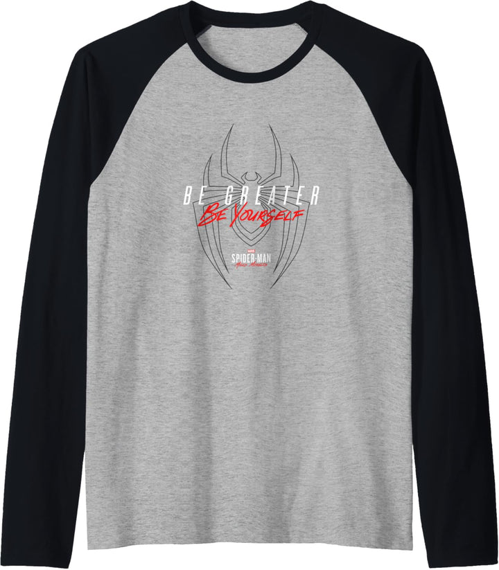 Marvel Spider-Man: Miles Morales Be Greater Be Yourself Raglan