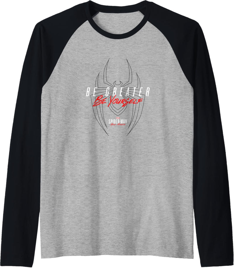 Marvel Spider-Man: Miles Morales Be Greater Be Yourself Raglan