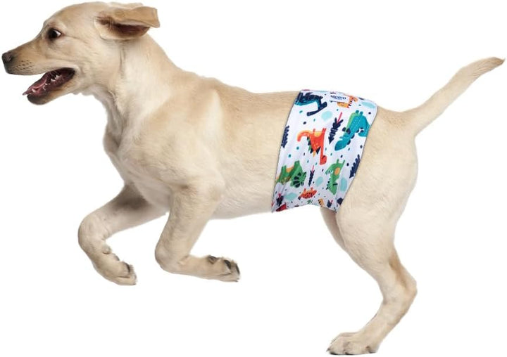 MICOOYO Wiederverwendbare Hundewindeln für Männer, 3er-Pack, waschbare Bauchbänder für Hunde, super