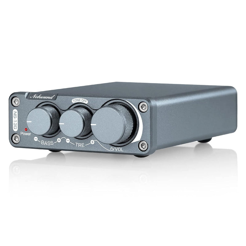 [2021 Upgraded] Nobsound Hi-Fi 100W×2 Digital Power Amplifier Stereo Verstärker with Treble Bass Con