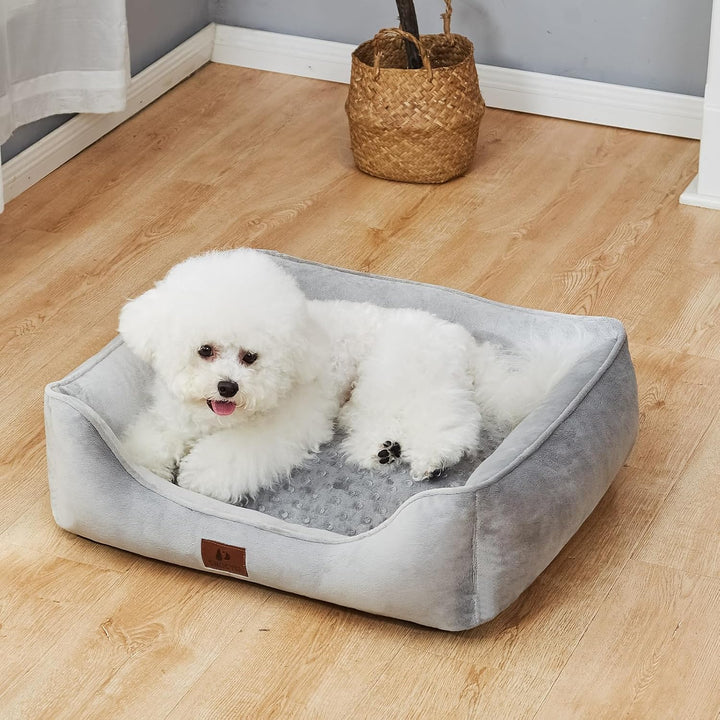 Hundebett Kleine und Mittlgrosse Hunde 65×55×18cm, Waschbare Hundekissen, Bezug abnehmbar, Hundesofa